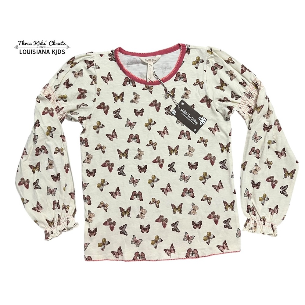NEW Matilda Jane 12Y Heart to Heart Fall Flutter Butterfly Tee Shirt